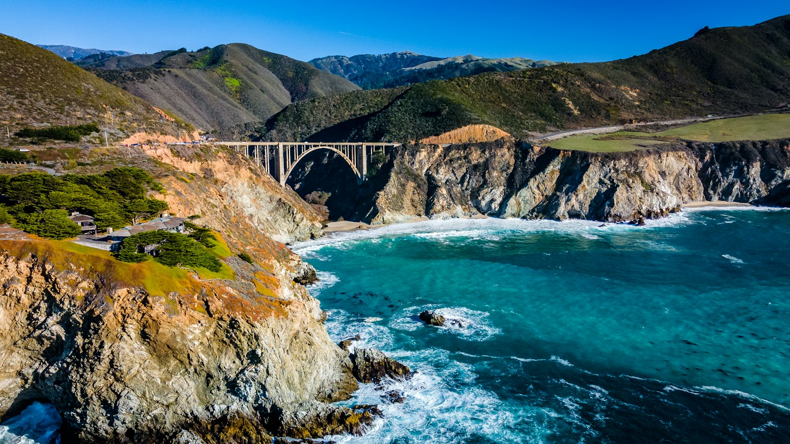 Bixby Bridge an der Küste von Big Sur am Highway 1